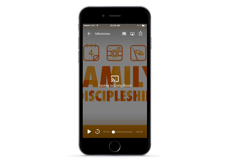 Google Cast experience for iOS.
