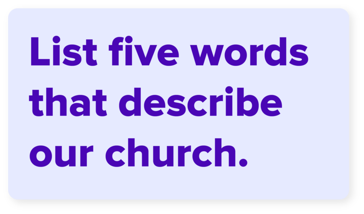 Church brand survey