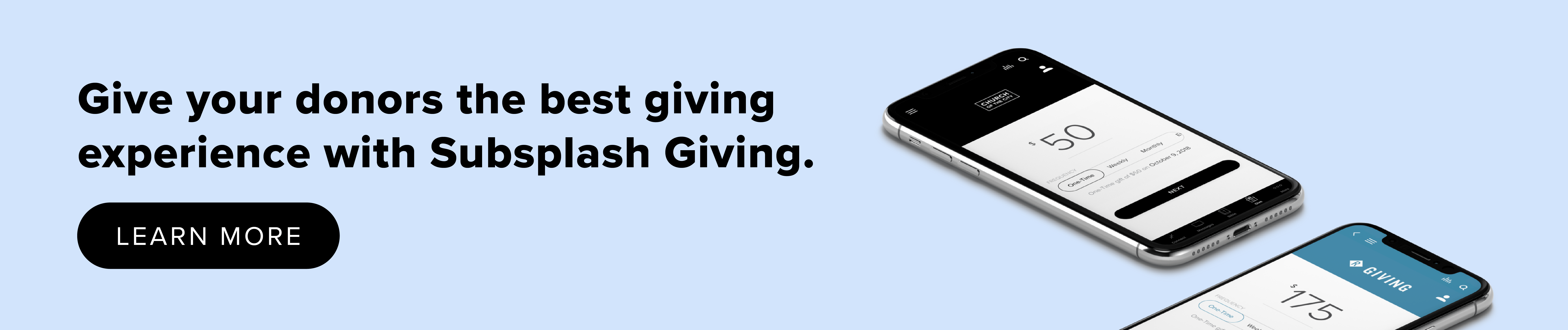 The best online giving experience for your church!