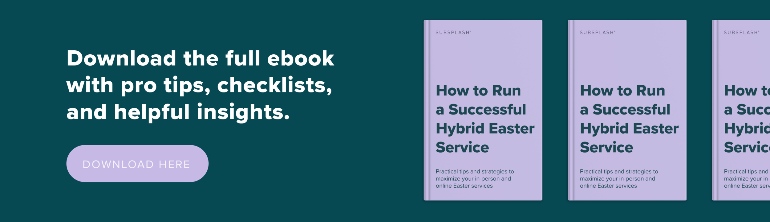 Get your free Easter Hybrid Service ebook today!